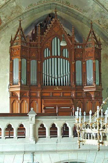 Orgeldetailfoto Ernst-Röver-Orgel Altenbeichlingen