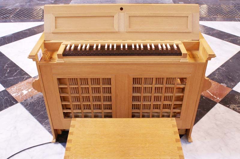 Orgeldetailfoto OPUS 2 – Truhenorgel