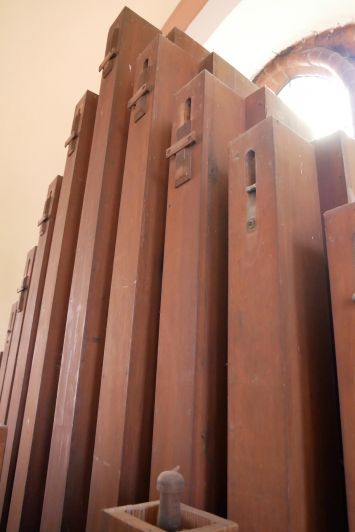 Orgeldetailfoto Eggert/Schuster – Orgel St. Kirche Maria Hilf Ottersleben