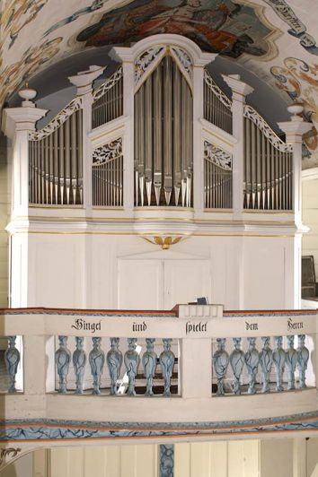 Orgeldetailfoto Johann-Christian-Adam-Gerhard-Orgel Dorndorf