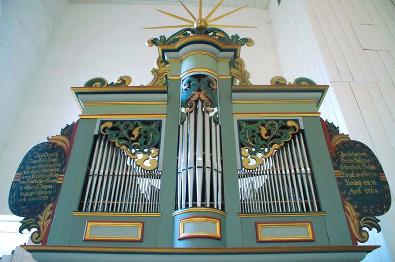 Orgeldetailfoto Justinus-Ehrenfried-Gerhard-Orgel Jena-Ziegenhain