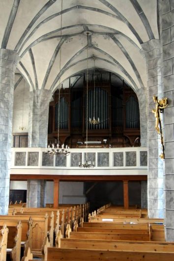 Orgeldetailfoto Richard-Kreutzbach-Orgel Schlettau