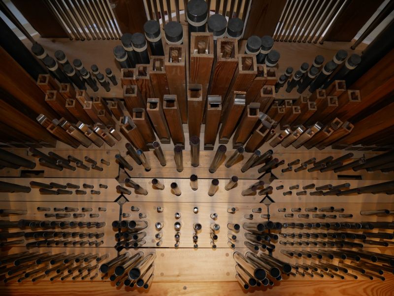 Orgeldetailfoto Schütz-Orgel Leitlitz