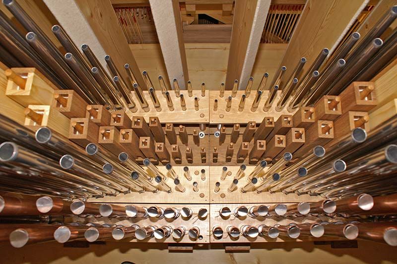 Orgeldetailfoto Thomas-Wolf-Orgel Coburg