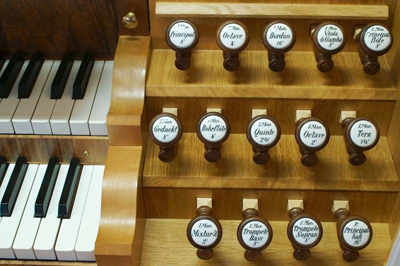 Orgeldetailfoto Hermann-Eule-Orgel Treuen
