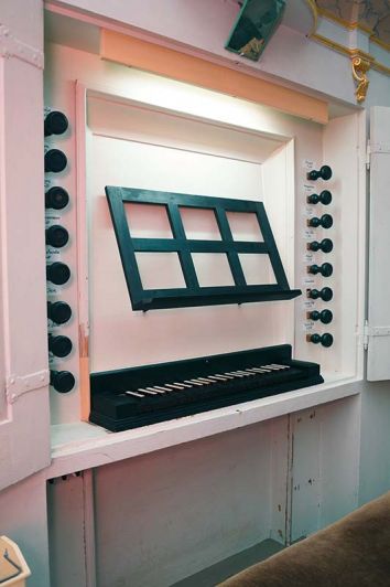 Orgeldetailfoto Trampeli-Orgel Döhlen