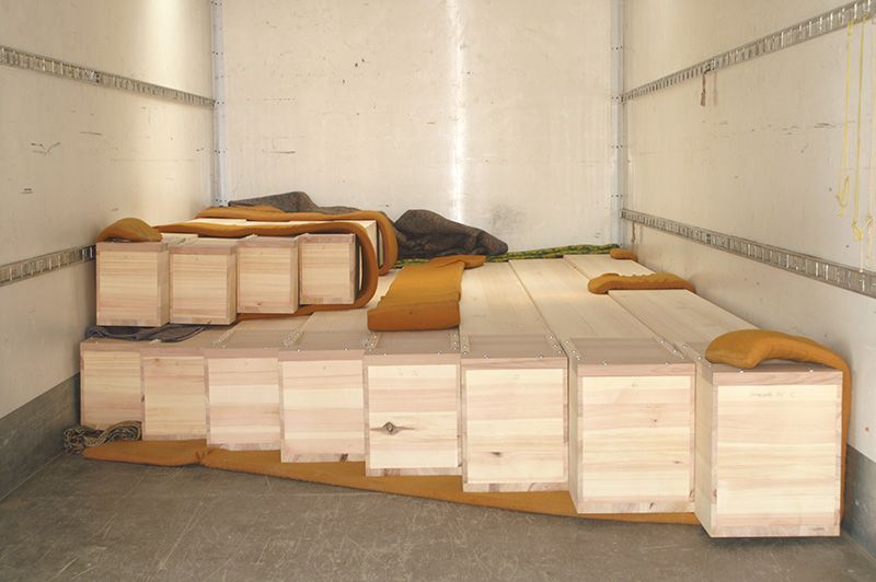 Orgeldetailfoto Holzpfeifenregister 32 Fuß